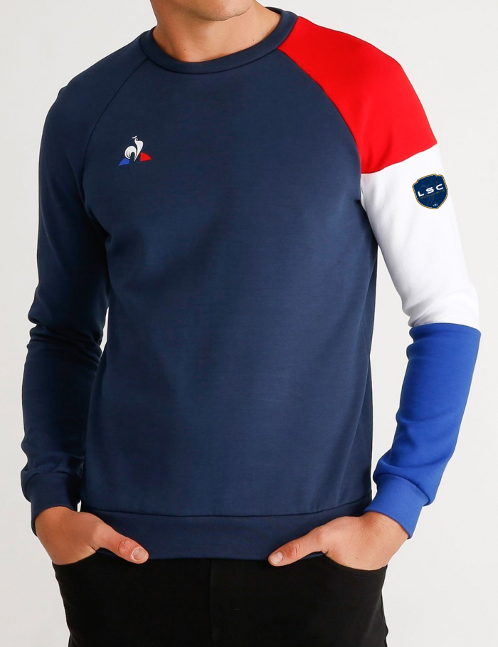 N°1 CREW SWEAT PRESENTATION TRICOLORE